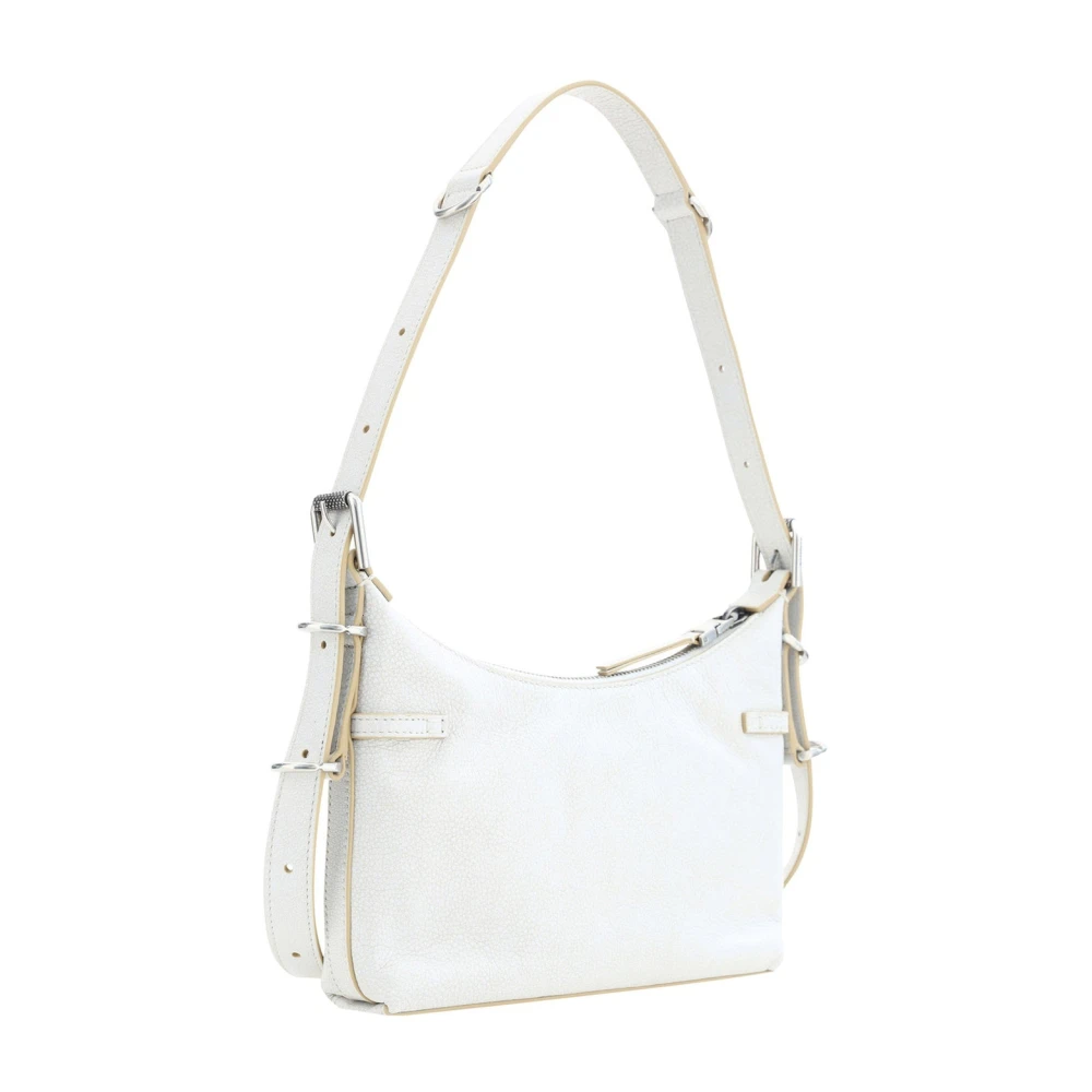 Versace Mini tas met zilveren logodetail White Dames
