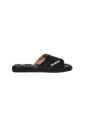 quilted-black-slipper-with-logo-print