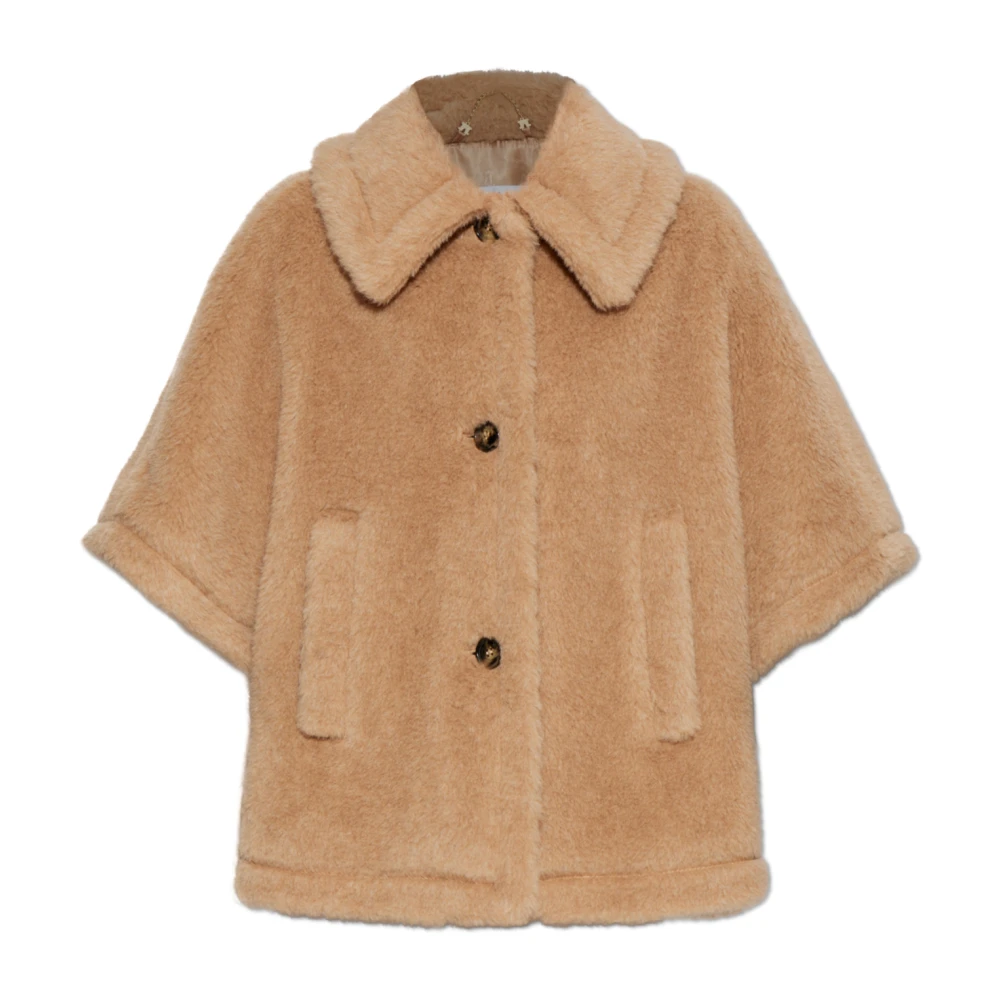 Max Mara Bont poncho Tenebre Beige Dames