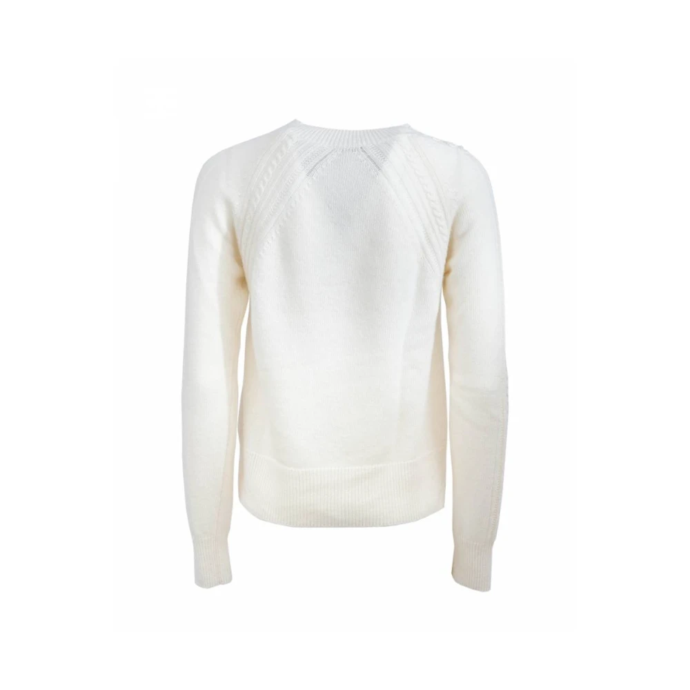Ermanno Scervino Lange Mouw Ronde Hals Shirt Beige Dames