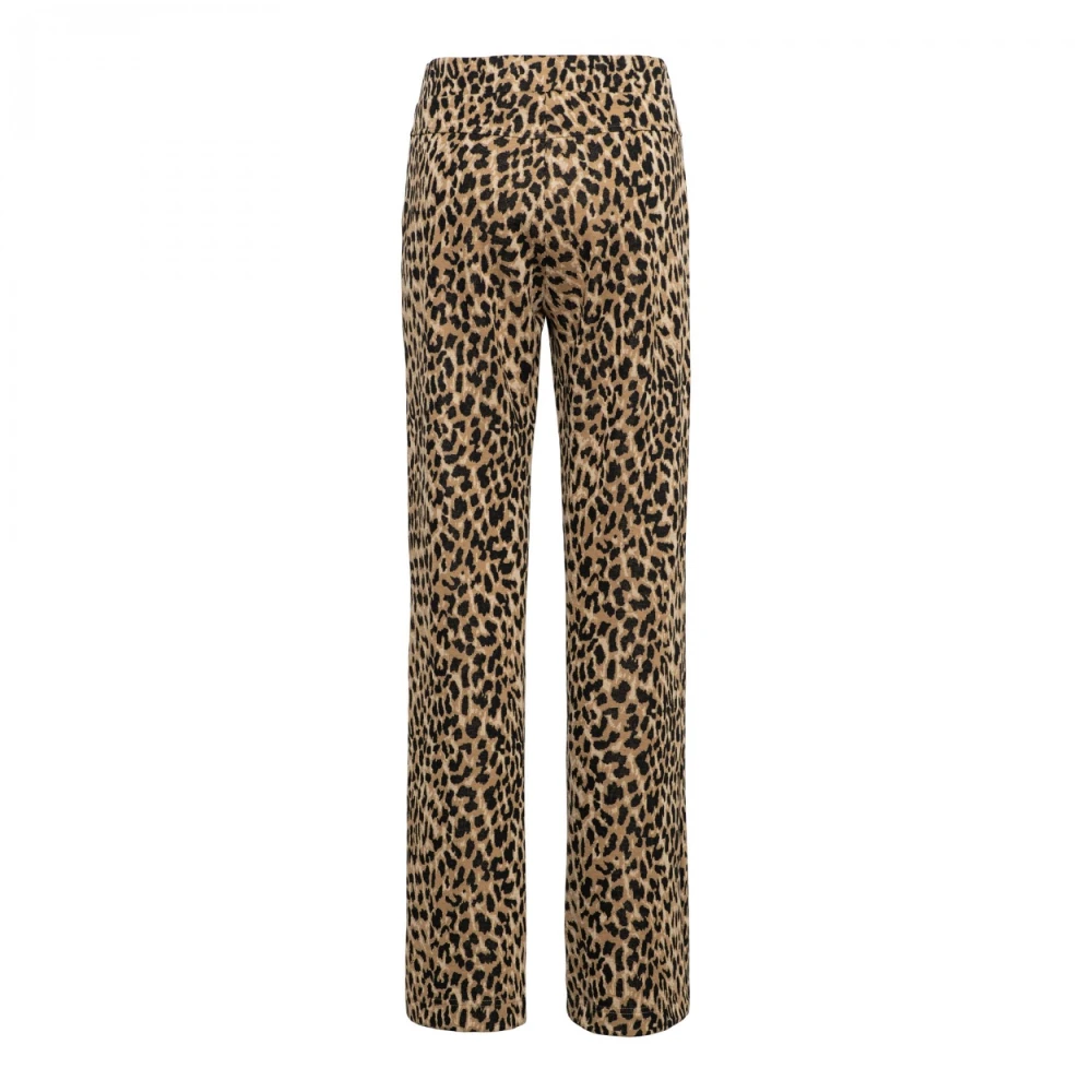 &Co Woman Dieren Jacquard Tiana Broek Brown Dames