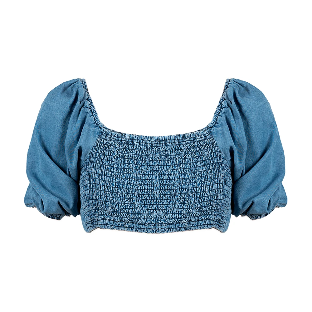 Patrizia Pepe Donna Blu Camicette M, New,