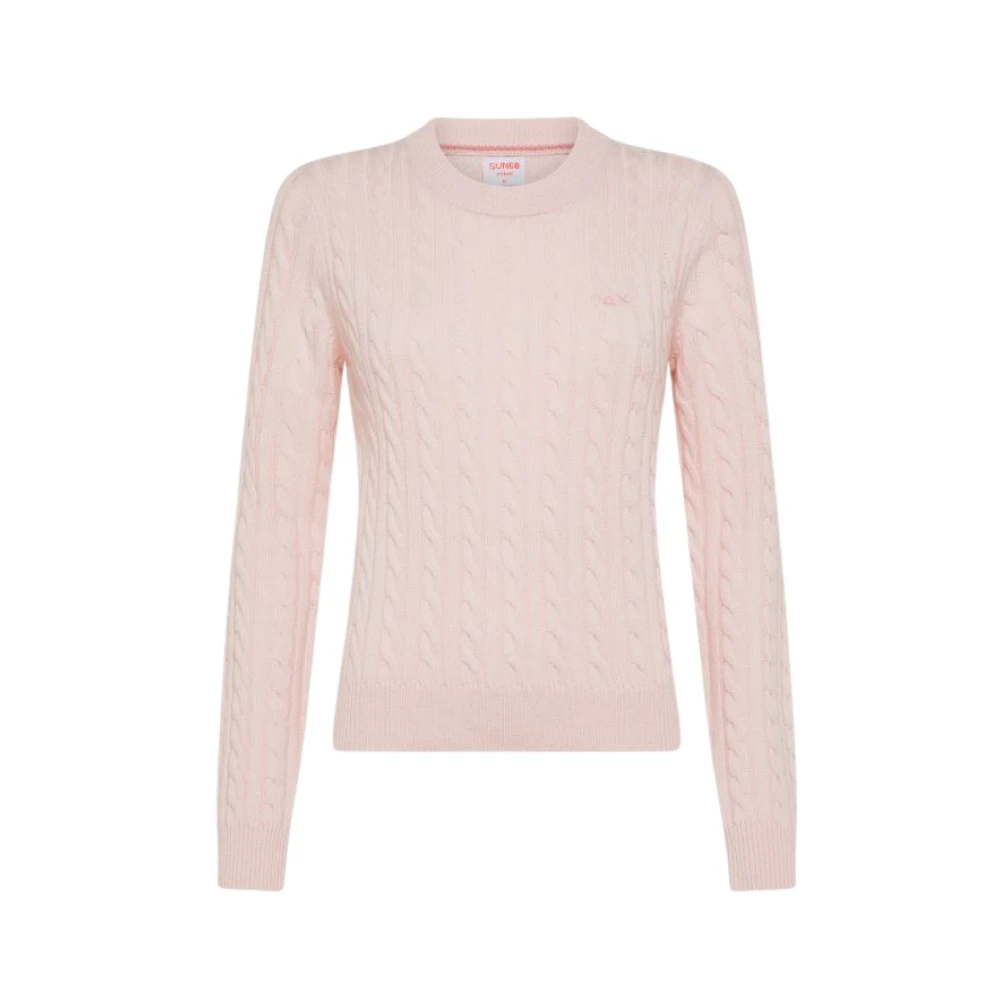 Sun68 Roze Sweater Collectie Pink Dames