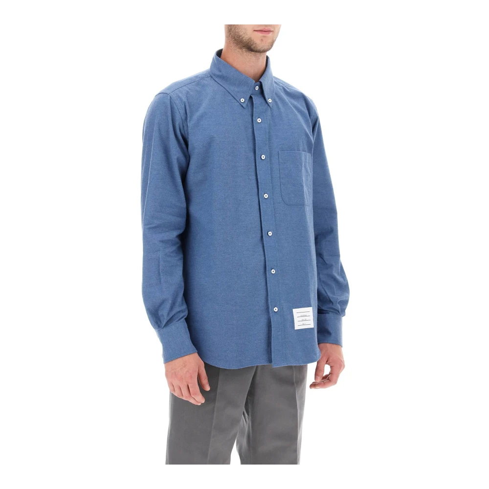 Thom Browne Casual Shirts Blue Heren