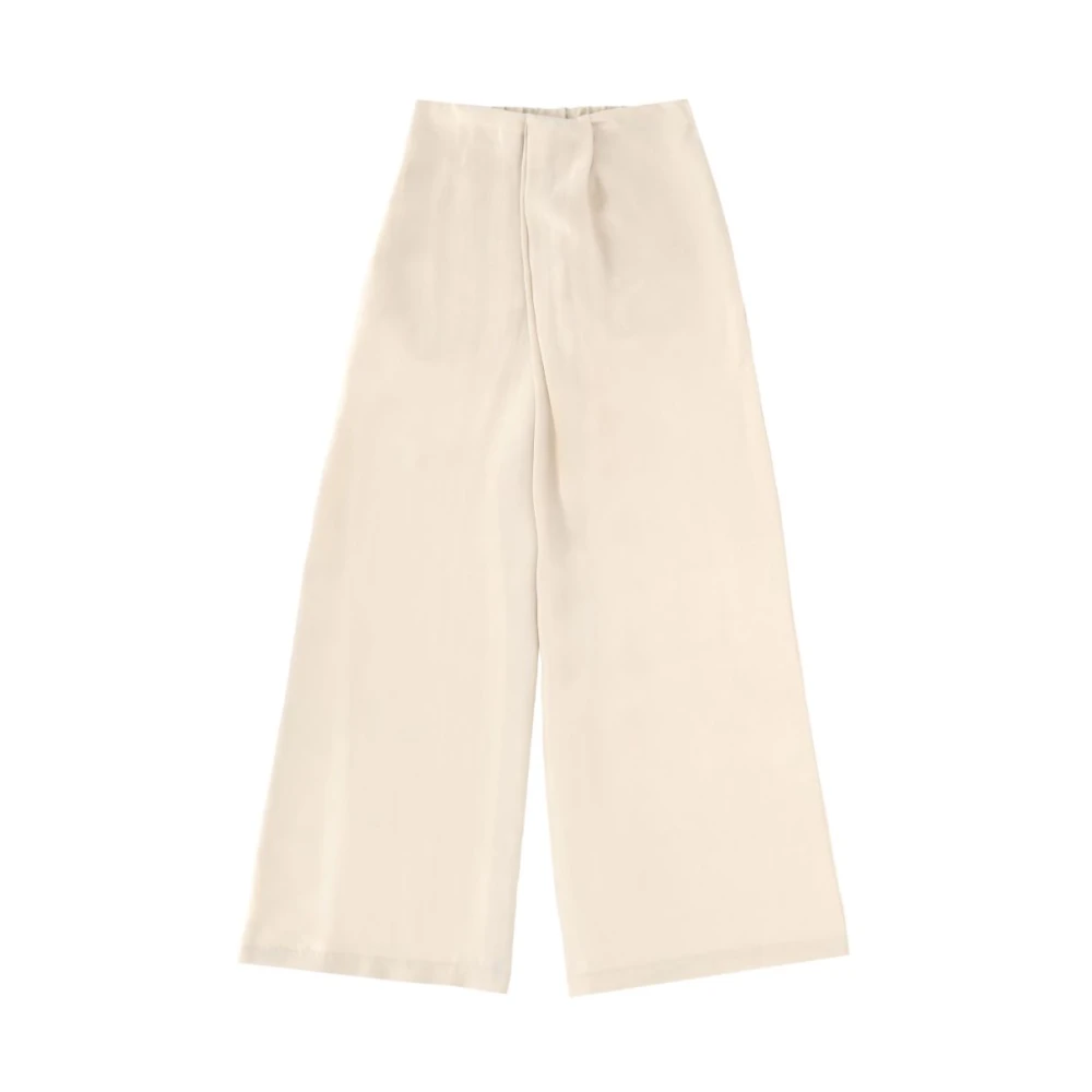 Alysi Beige Skräddade Byxor