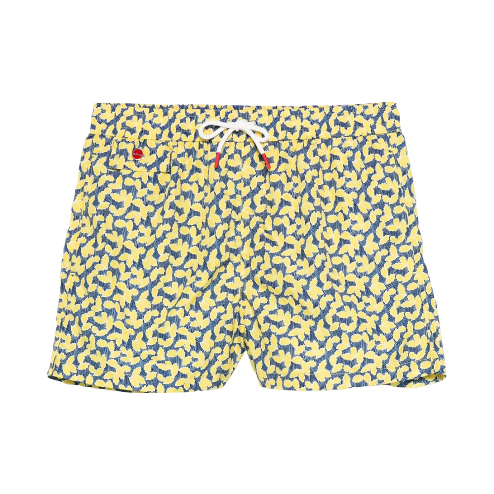 Kiton Geel Polyester Modieuze Stijlvolle Top Yellow Heren