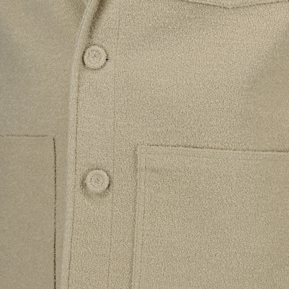 Dior Wollen blazer met pieklapel Beige Heren