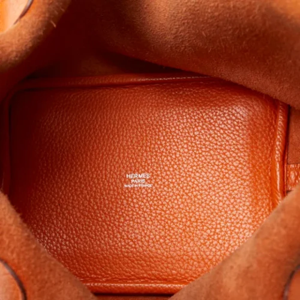 Hermès Vintage Pre-owned Fabric handbags Orange Dames