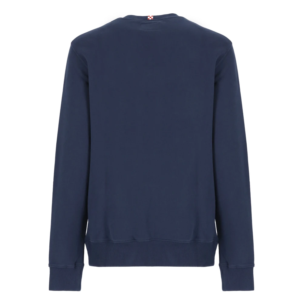 Saint Barth Blauwe Katoenen Trui met Gin Tonic Print Blue Heren