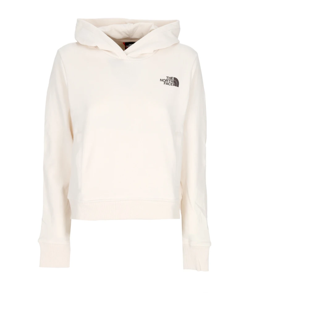 The North Face Witte Nuptse Face Hoodie Beige Dames