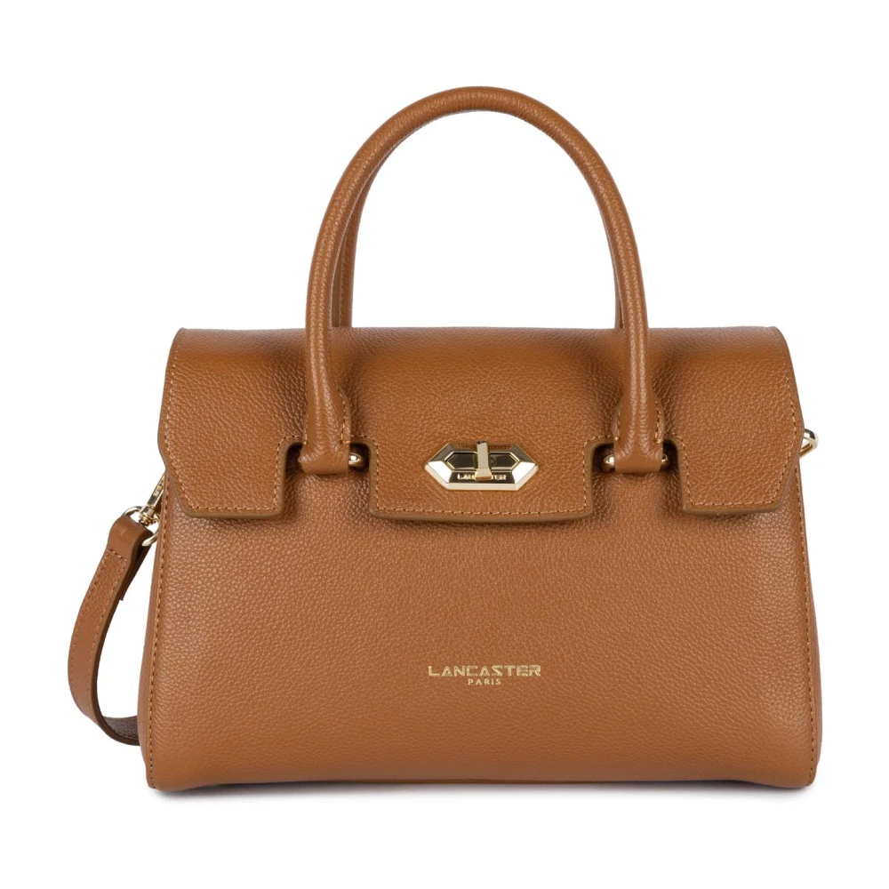 Lancaster Brown Handbags, Female, One Size, Flap Handbag With Metal Clasp