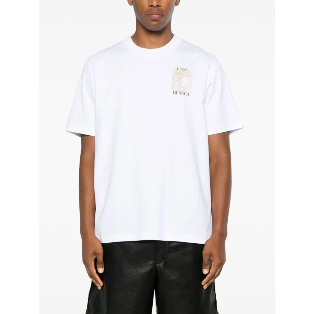 Casablanca Mushroom Goddess T-shirt White Heren