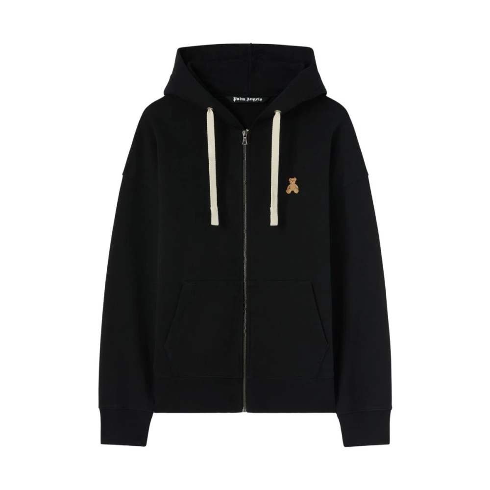 Palm Angels Sweatshirt met beer motief en capuchon Black Heren
