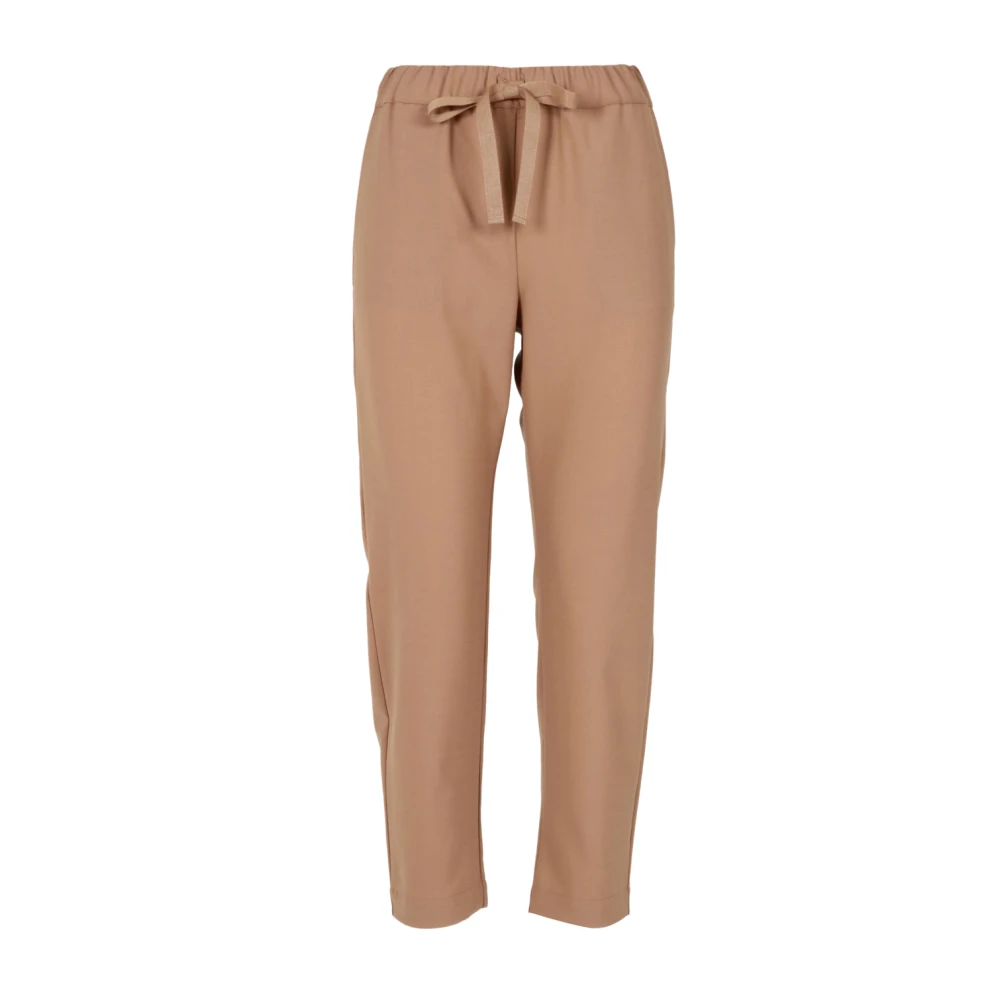 Semicouture Wollen Broek Zand Beige Dames