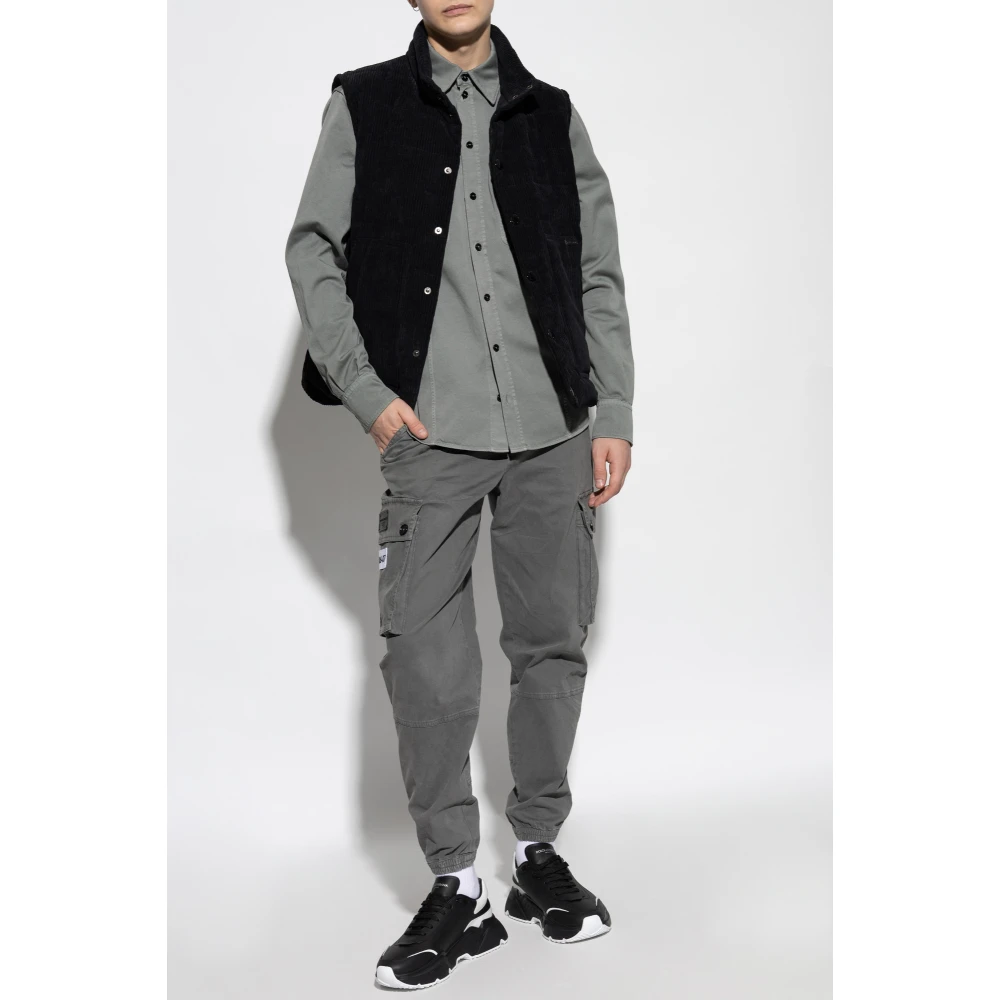 Dolce & Gabbana Overhemd met zakken Gray Heren