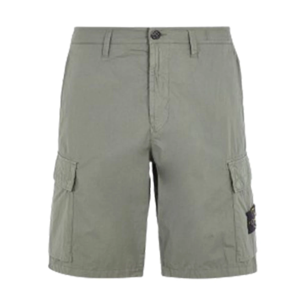Stone Island Cargo Bermuda Shorts Gray Heren