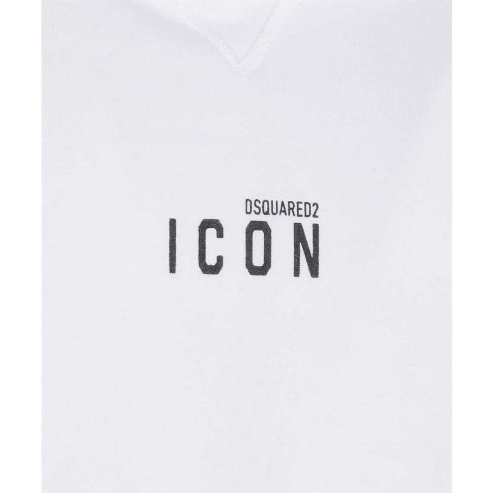Dsquared2 Mini Icon Hoodie Sweatshirt White Heren
