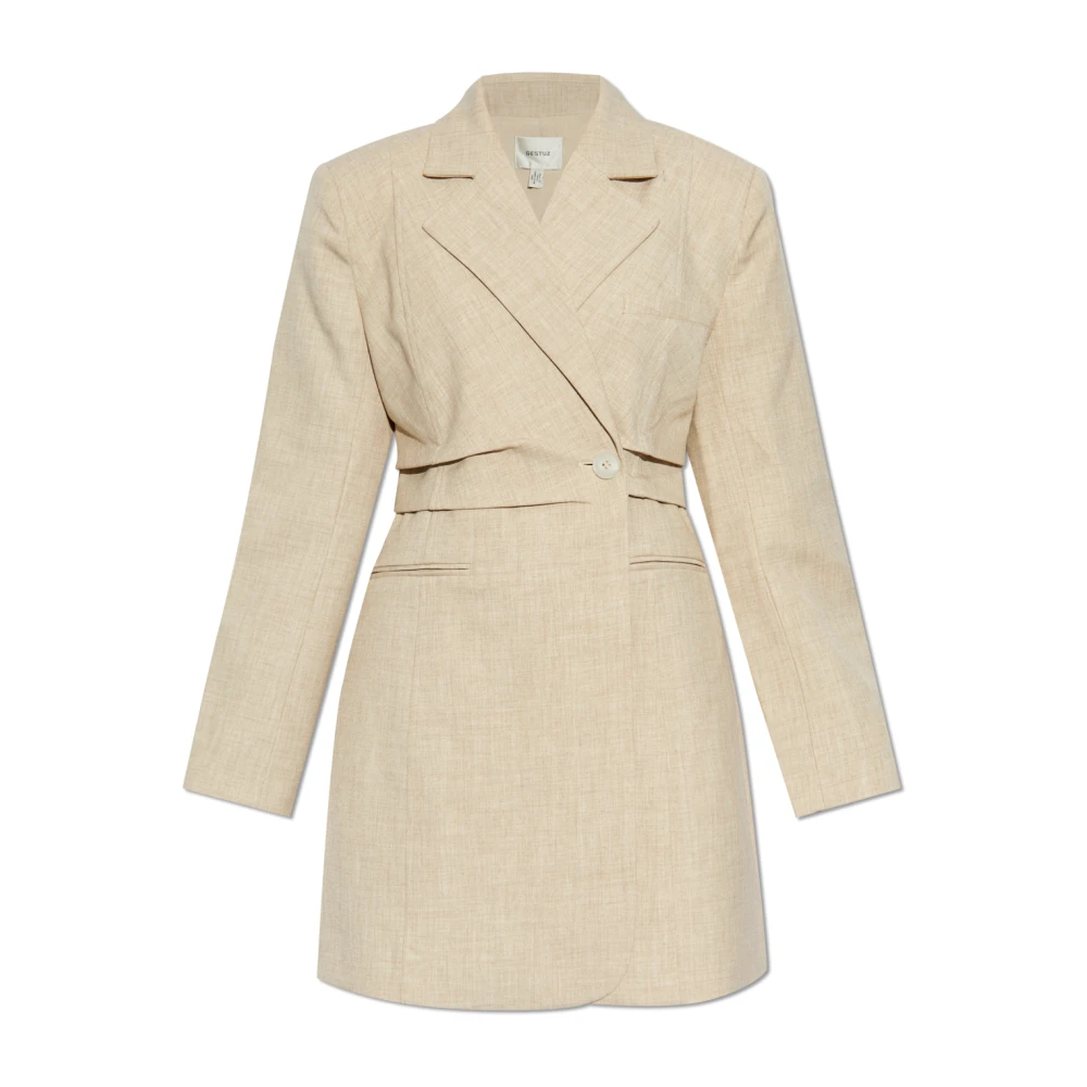 Gestuz Blazer met zakken Beige Dames