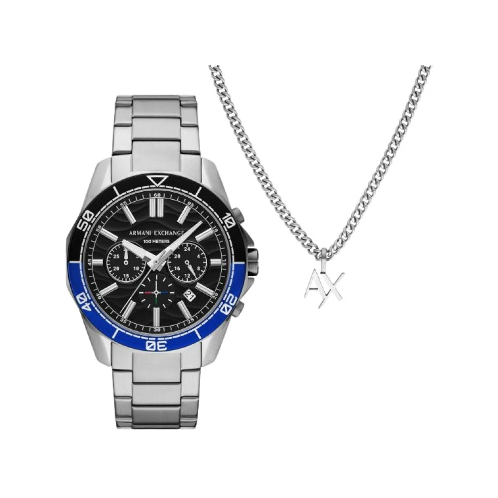 Armani Exchange Homme Gris Accessoires, Taille: One Size Watches