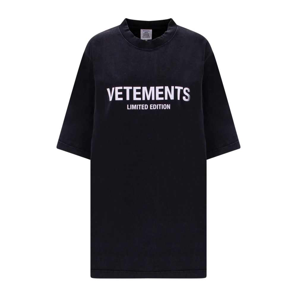 Vetements Dameskleding T-shirts & Polos Zwart Aw23 Black Dames