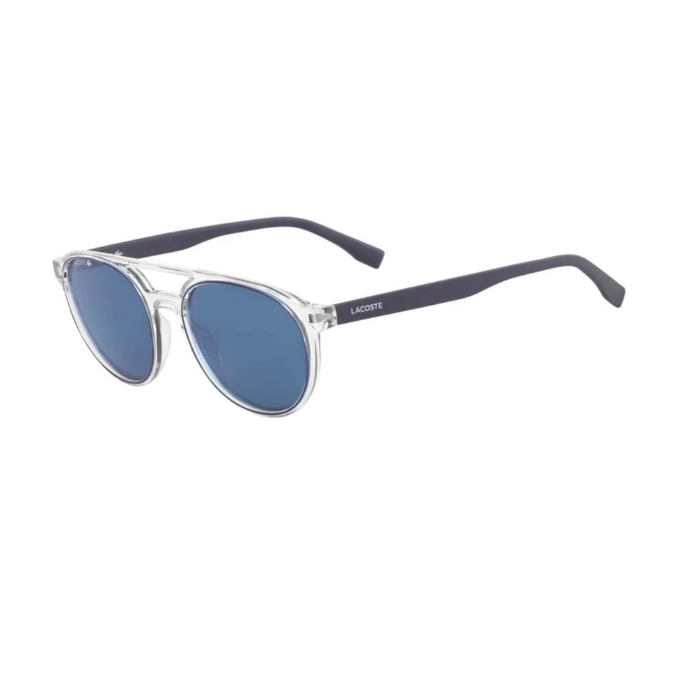 Lacoste Unisex Blue Sunglasses, 52 Mm, Round Sunglasses
