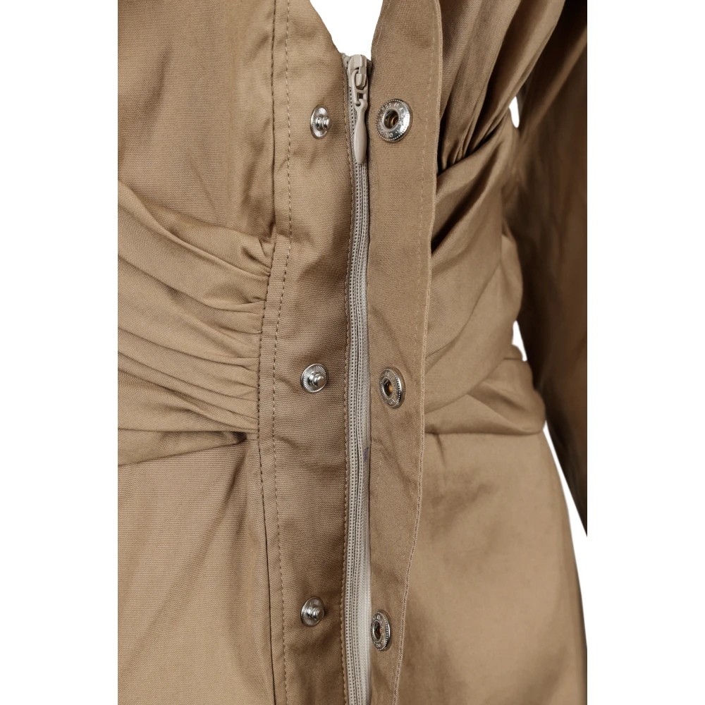 Dsquared2 Katoenen jurk met elastan Brown Dames
