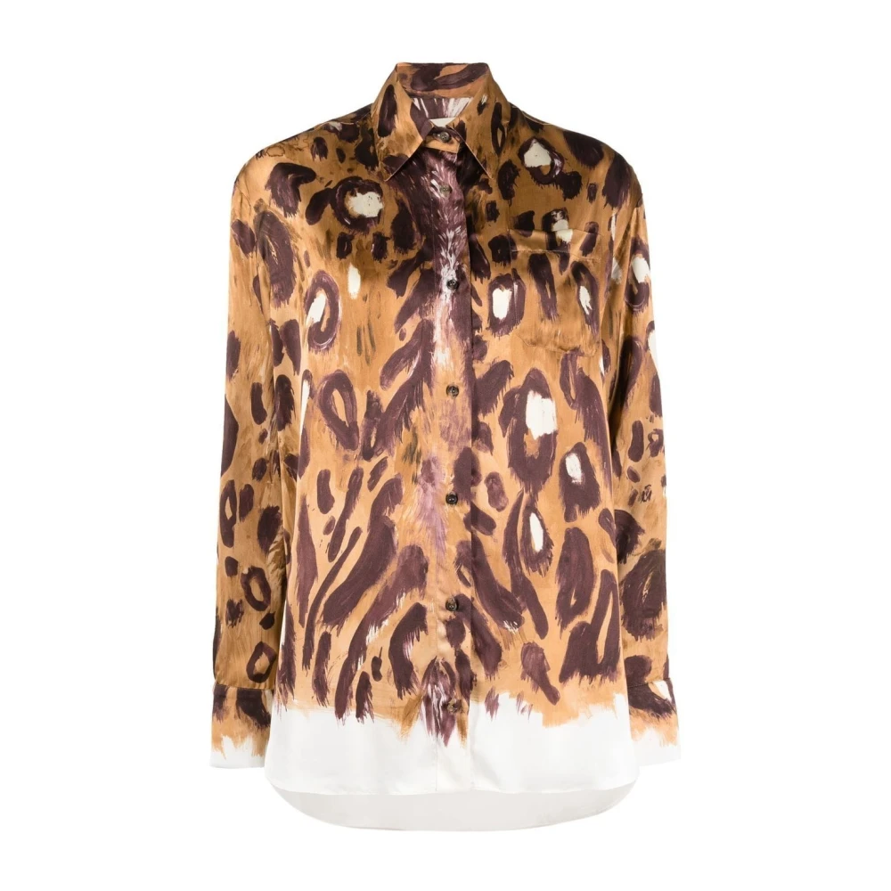 Marni Luipaardprint Viscose Shirt Multicolor Dames