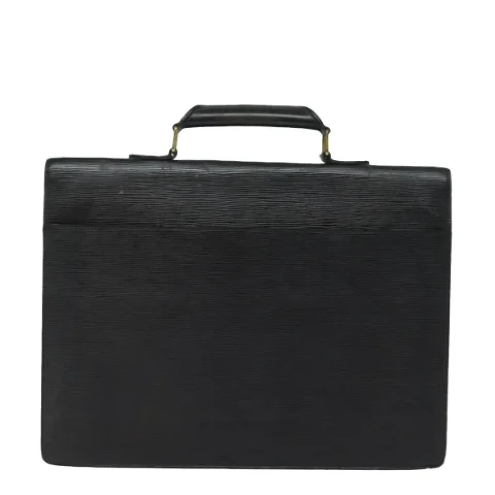 Louis Vuitton Vintage Pre-owned Leather briefcases Black Dames