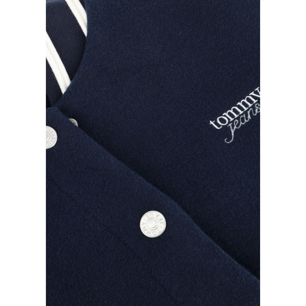 Tommy Jeans Wollen Varsity Jack Blue Dames