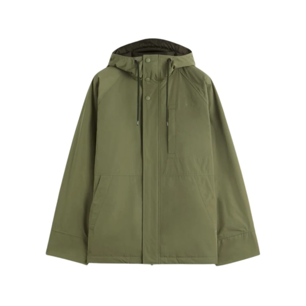 Aspesi Korte Waterdichte Parka met Capuchon Green Heren