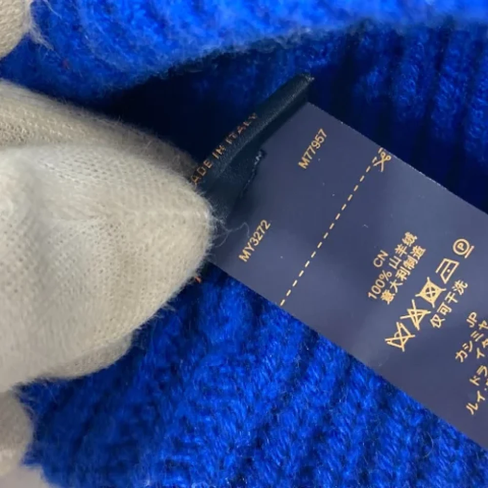 Louis Vuitton Vintage Pre-owned Cashmere hats Blue Dames