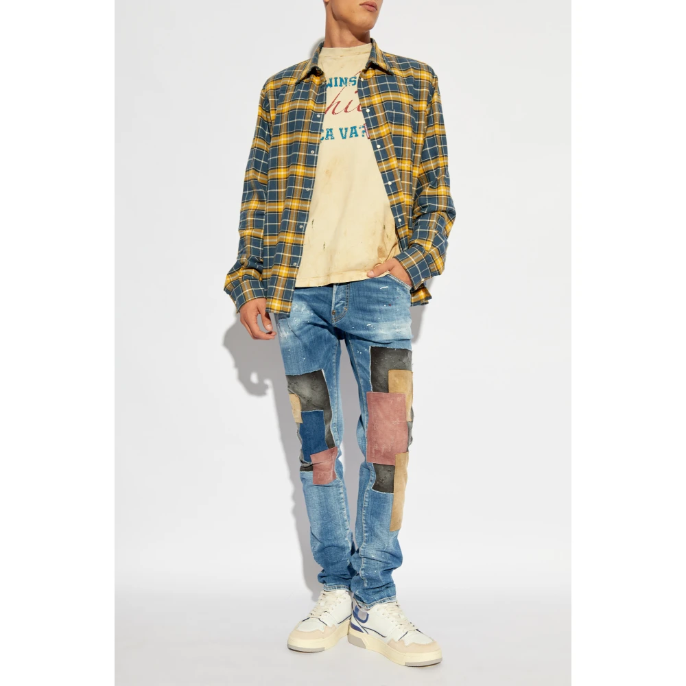 Dsquared2 Geruit Patroon Overhemd Multicolor Heren
