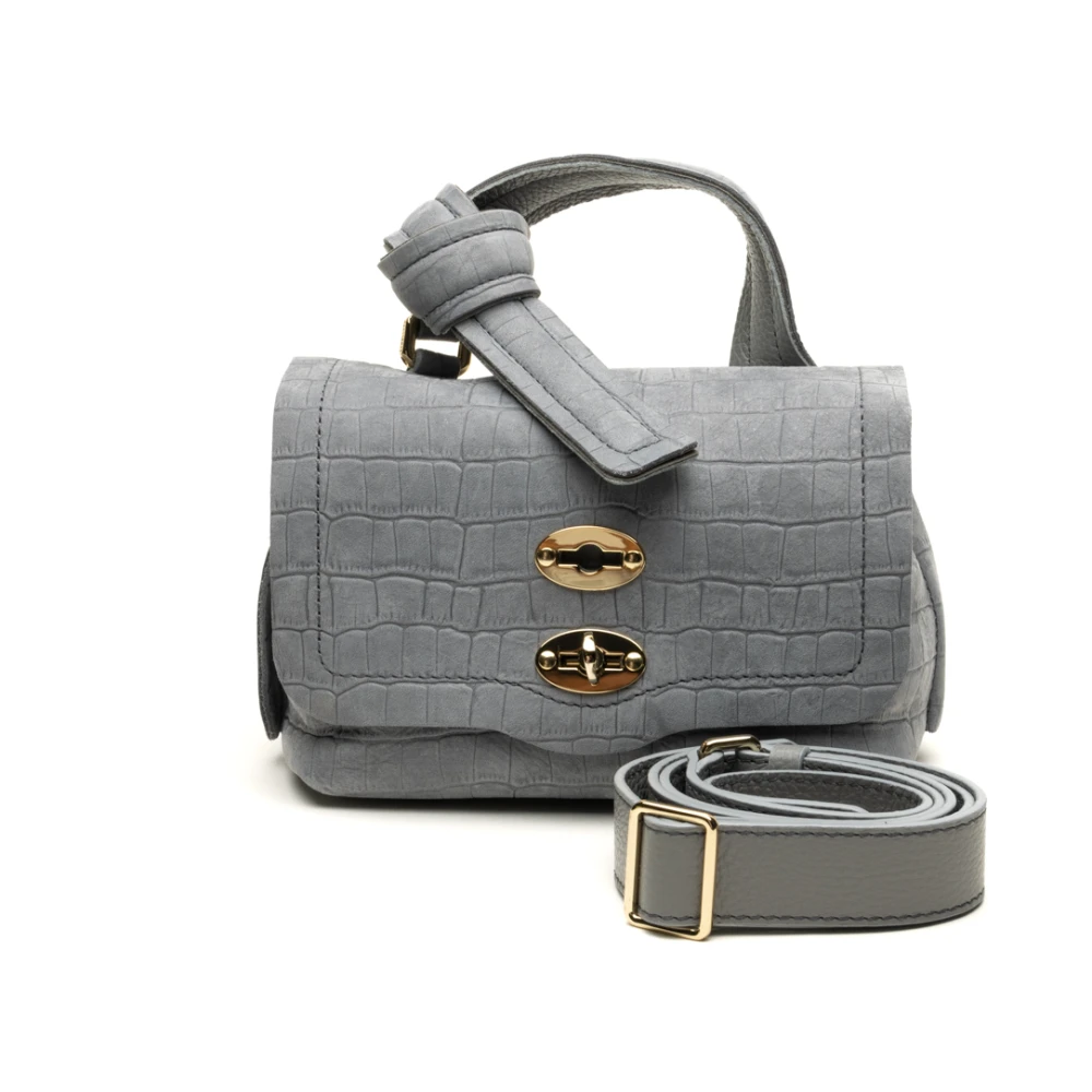 Zanellato Stijlvolle Postina Jones Caiman Baby Tassen Gray Dames