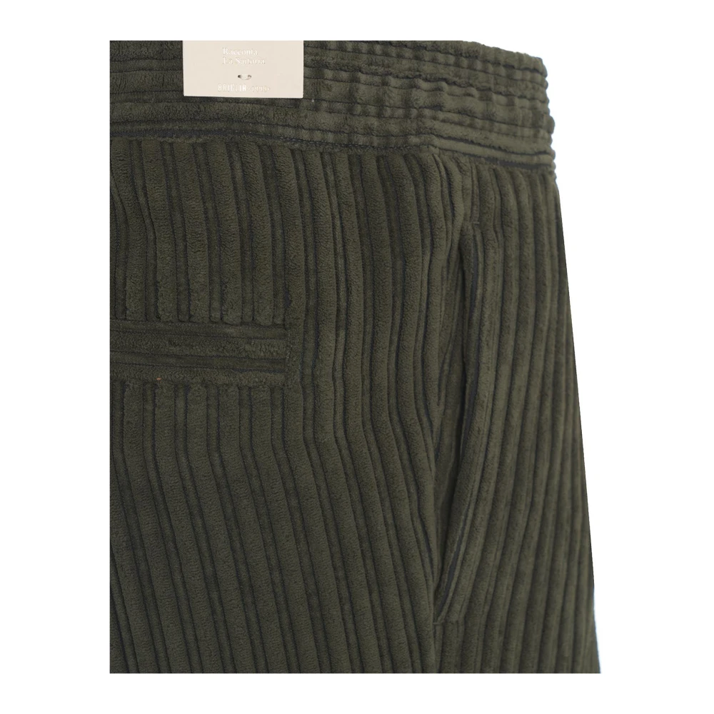 Briglia Groene Cropped Broek Herenstijl Green Heren