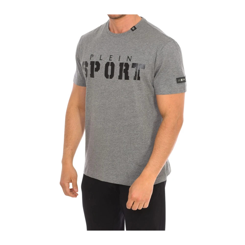 Plein Sport Men's Gray T-Shirts, S, Short Sleeve T-Shirt With Claw Print