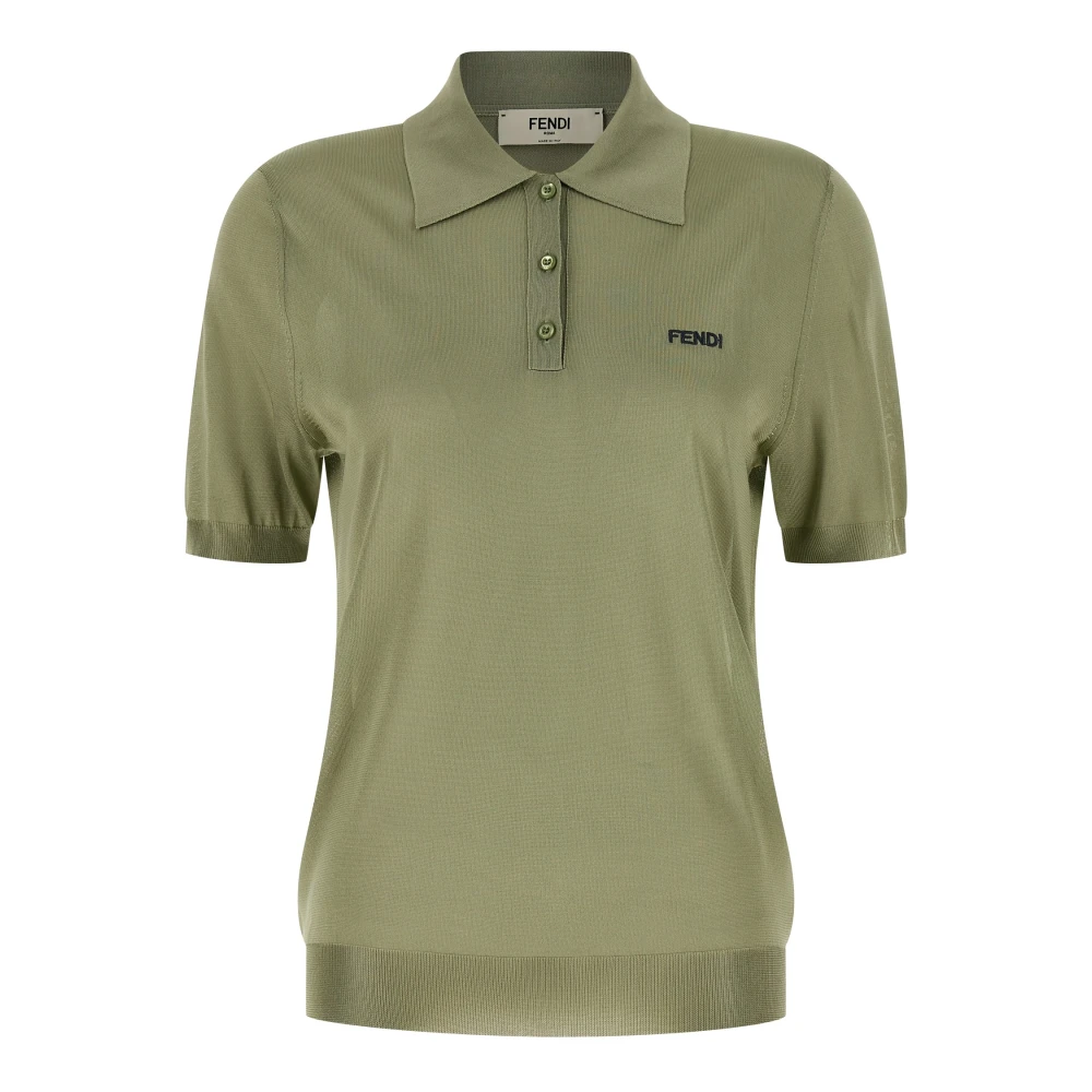 Fendi Mujer Verde Camisetas, Talla: Xs