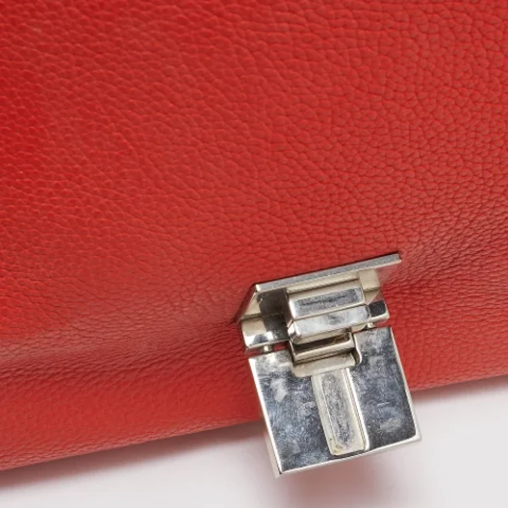 Celine Vintage Pre-owned Leather handbags Orange Dames