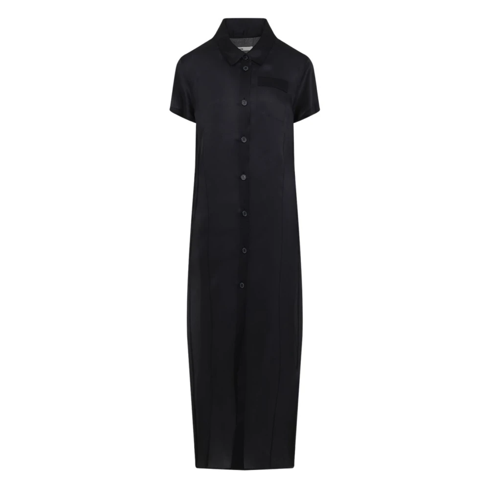 Khaite Women's Black Organza Shirt Dress Elegant Style - Shirt Dresses - M - Dresses