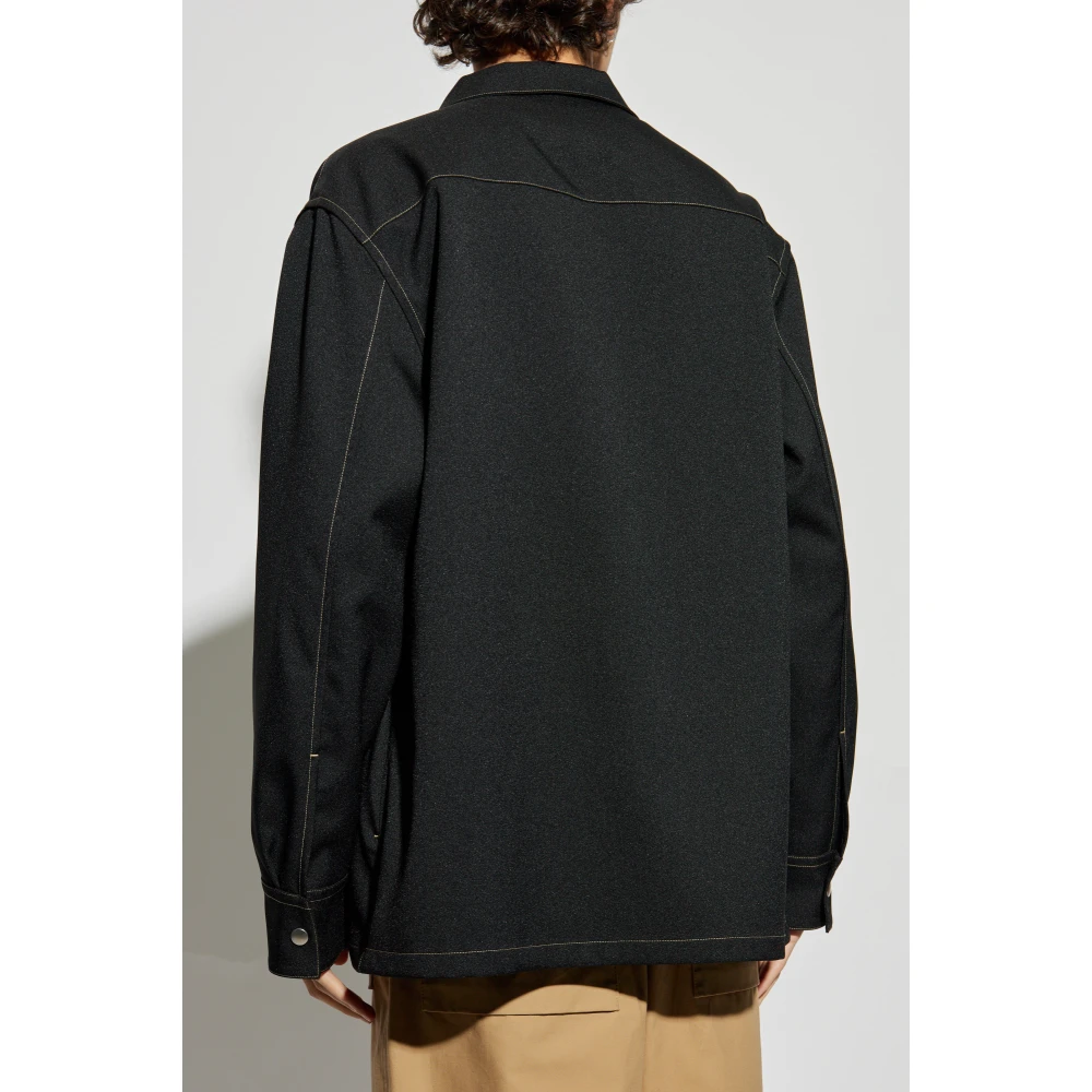 Jil Sander Losse pasvorm jas Black Heren