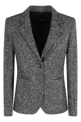 veste-grise-a-revers-et-manches-longues