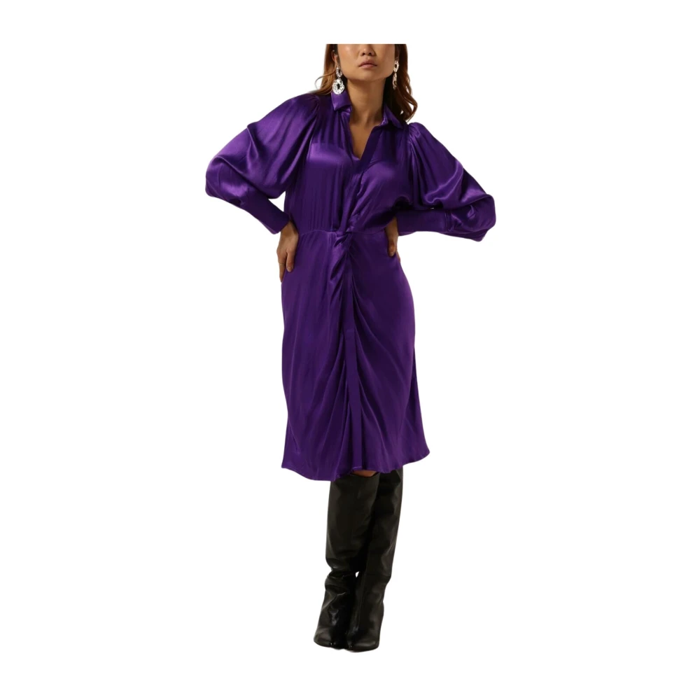 Co'Couture Paarse Drape Jurk Purple Dames