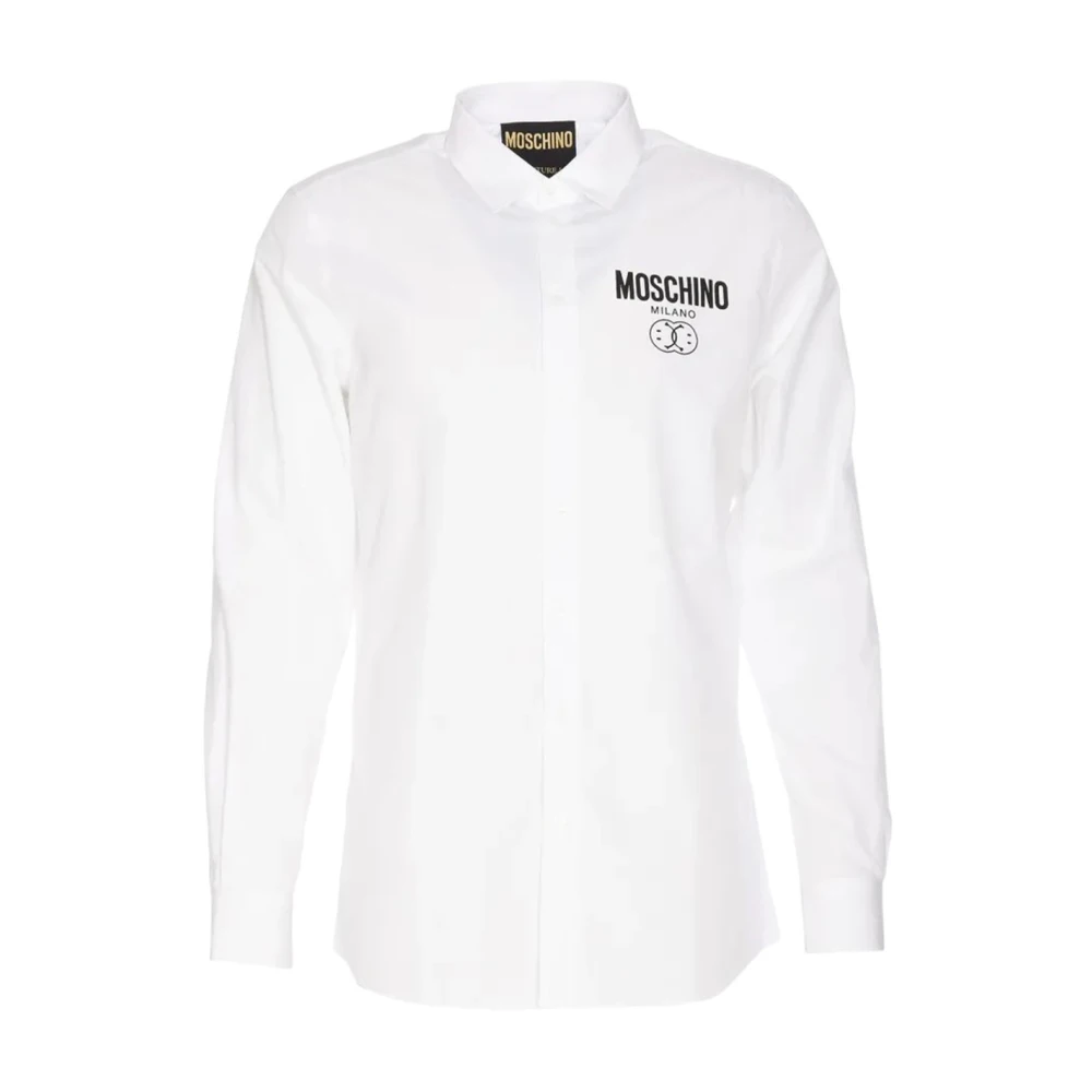 Moschino Klassieke Franse Kraag Overhemd White Heren