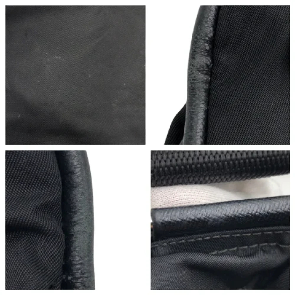 Prada Vintage Pre-owned Canvas crossbody-bags Black Dames