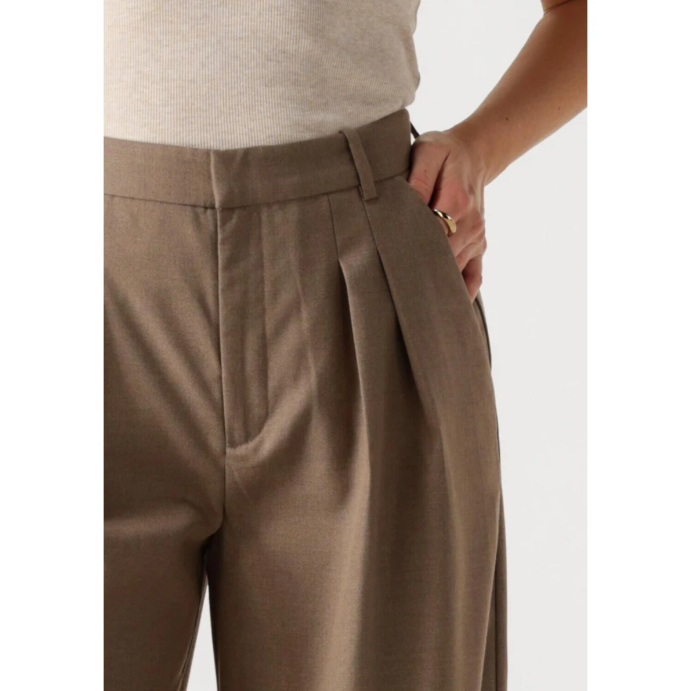 Gestuz Bruine Hoge Taille Broek Brown Dames