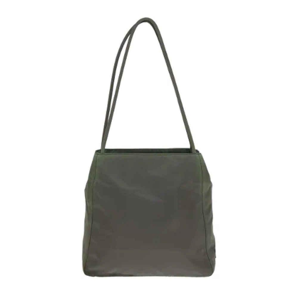 Prada Vintage Pre-owned Fabric totes Gray Dames