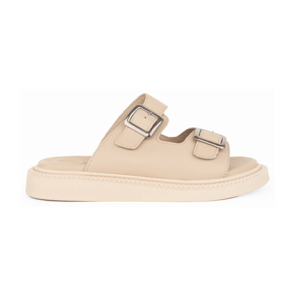 La Conte Women's Beige Sliders, 5 Uk, Casual Open Slippers