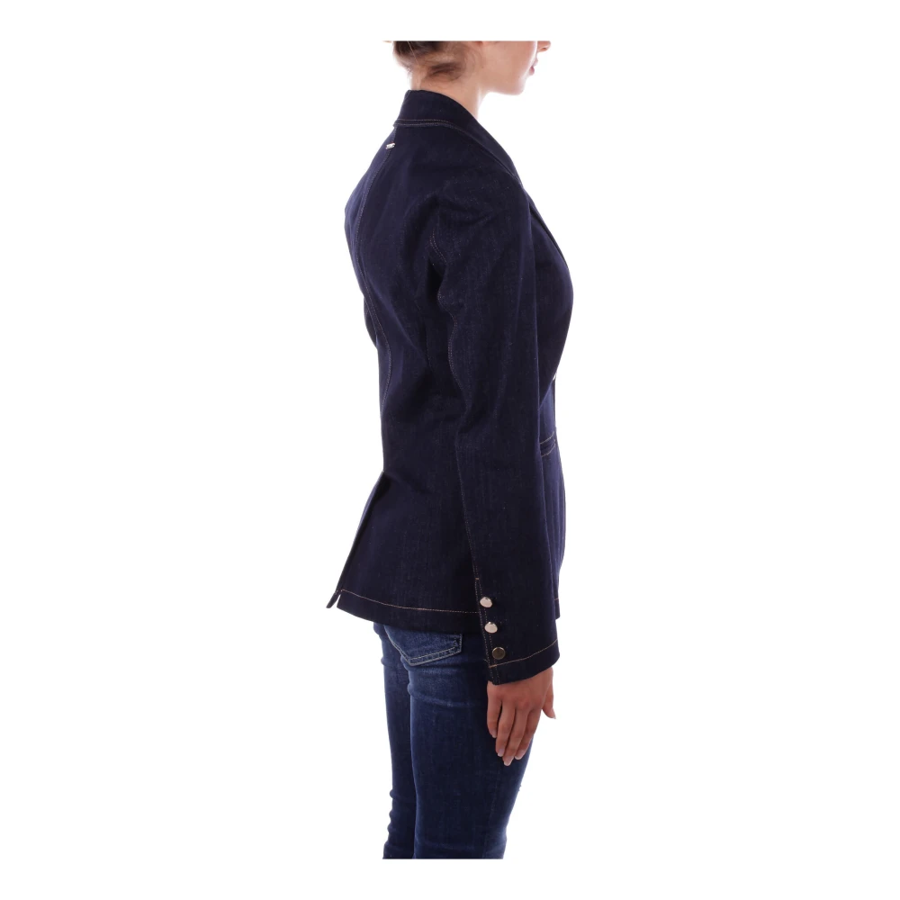 Liu Jo Denimjassen met logo achterkant Blue Dames