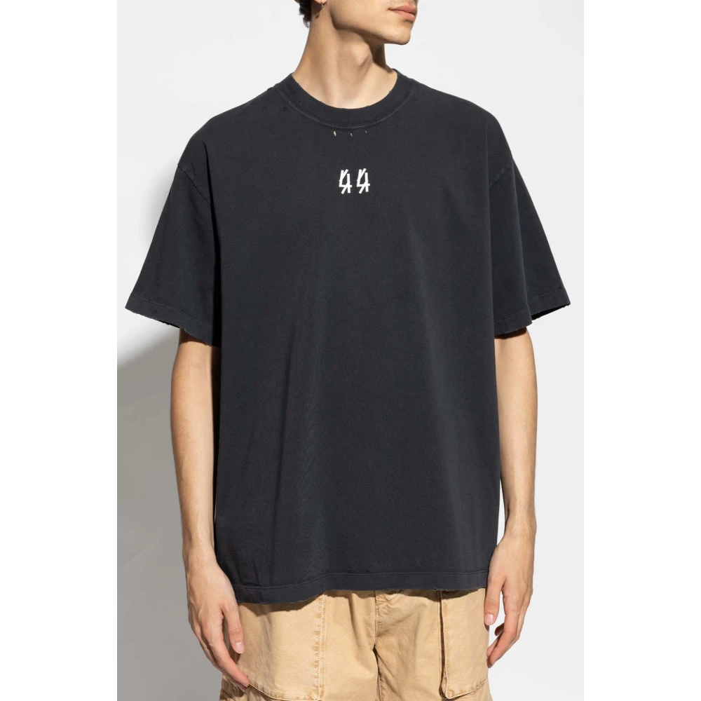 44 Label Group Logo T-shirt Black Heren