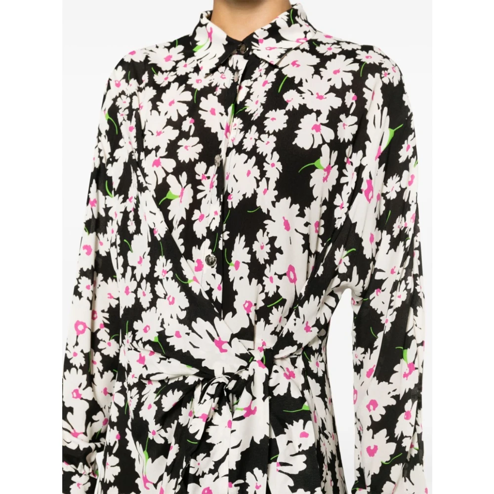 Msgm Zwarte Elegante Jurk voor Vrouwen Multicolor Dames
