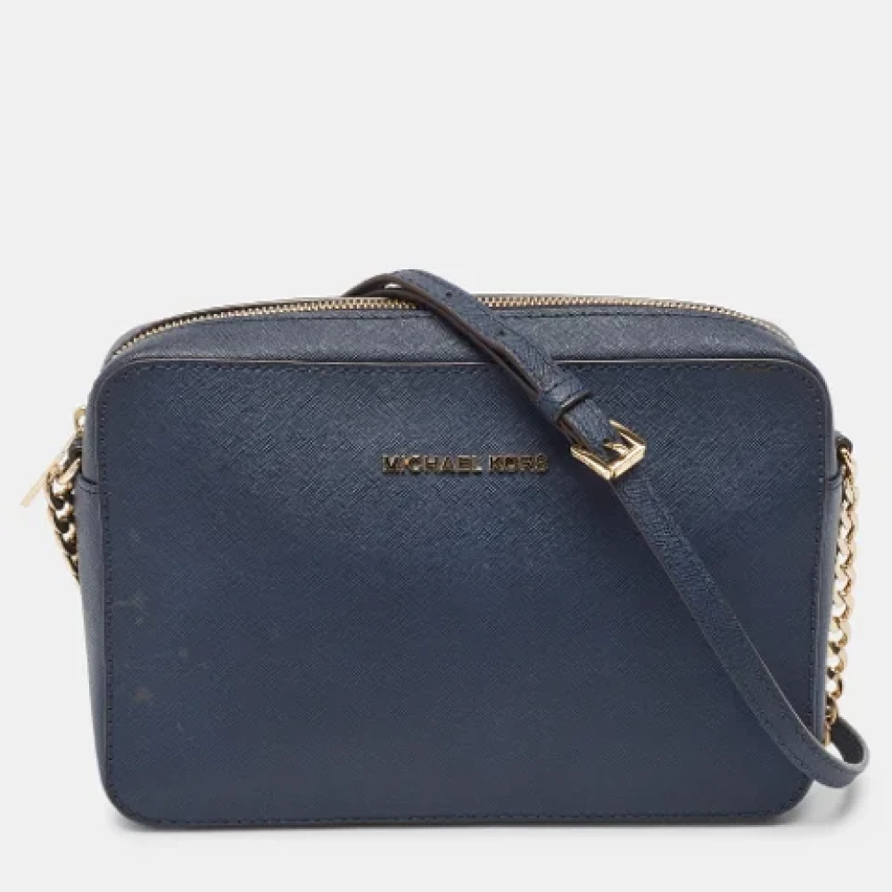 Michael Kors Pre-owned Leather shoulder-bags Blue Dames